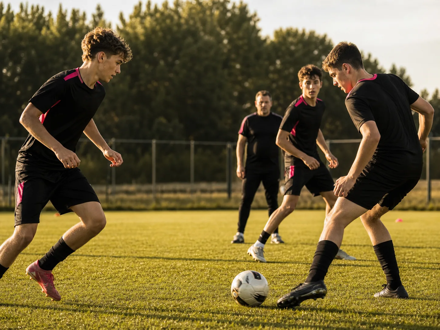Mládež FC Rapid při tréninku
